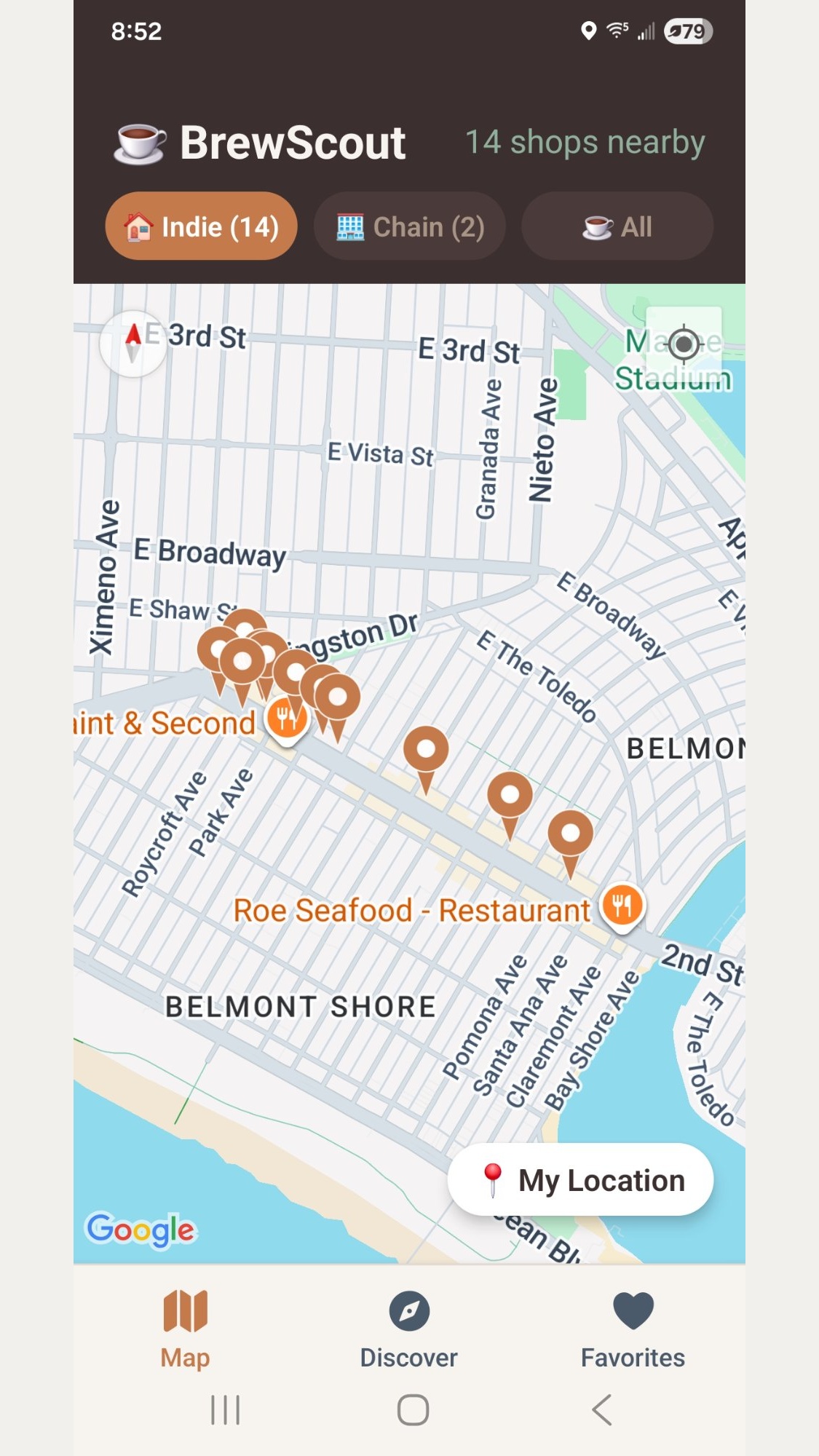 BrewScout Map View